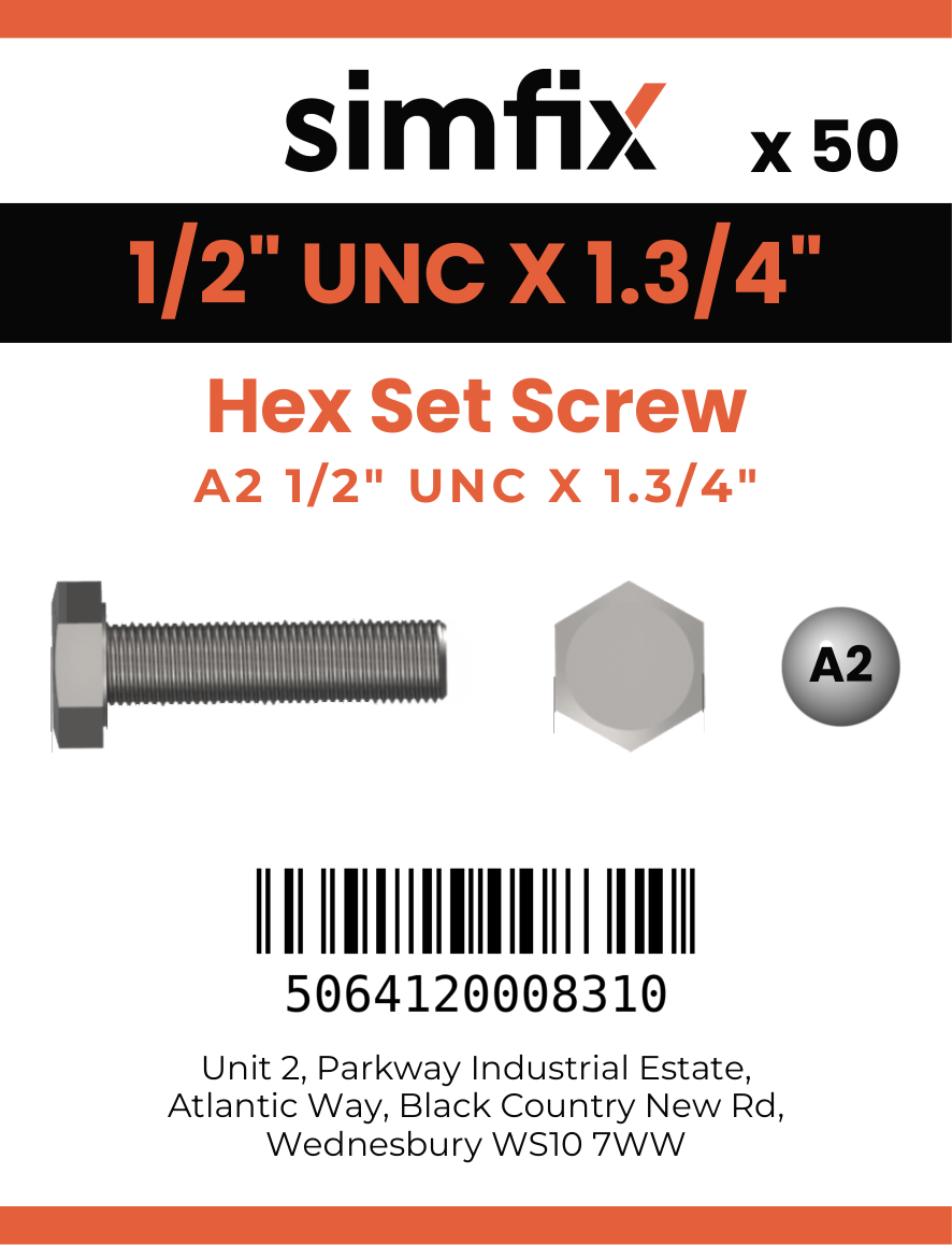 Simfix product label - 933UA212044-T