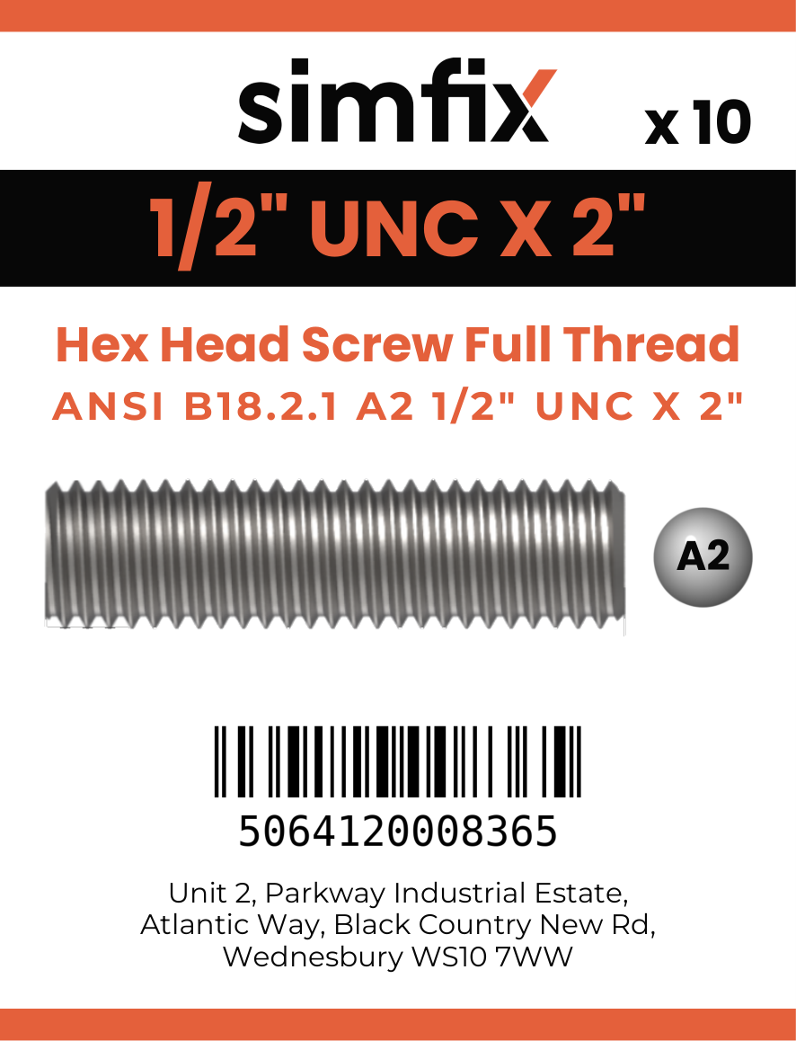 Simfix product label - 933UA212051-D