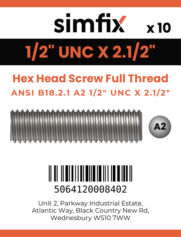 Simfix product label - 933UA212064-D
