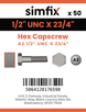 Simfix product label - 933UA212070-T