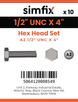 Simfix product label - 933UA212102-D