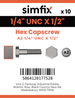 Simfix product label - 933UA214013-D