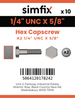 Simfix product label - 933UA214016-D