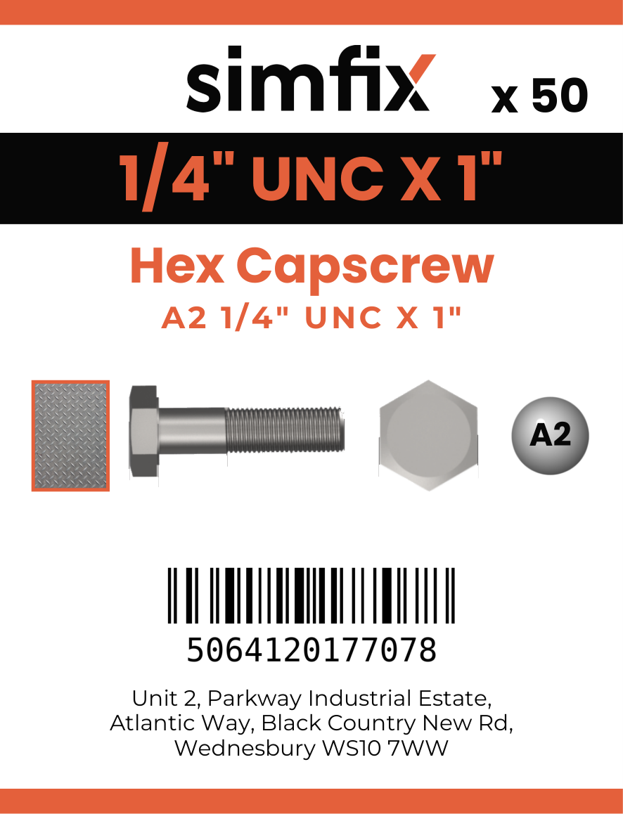 Simfix product label - 933UA214025-T
