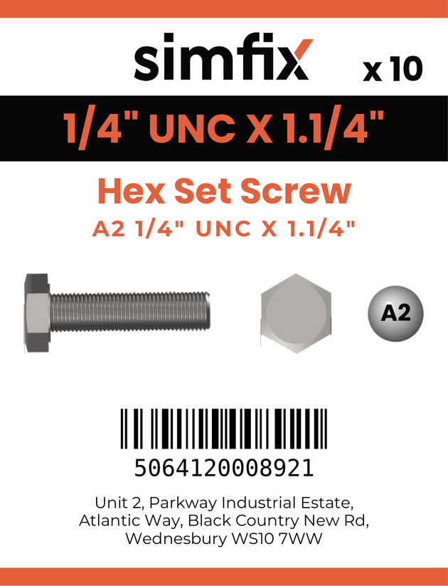 Simfix product label - 933UA214032-D
