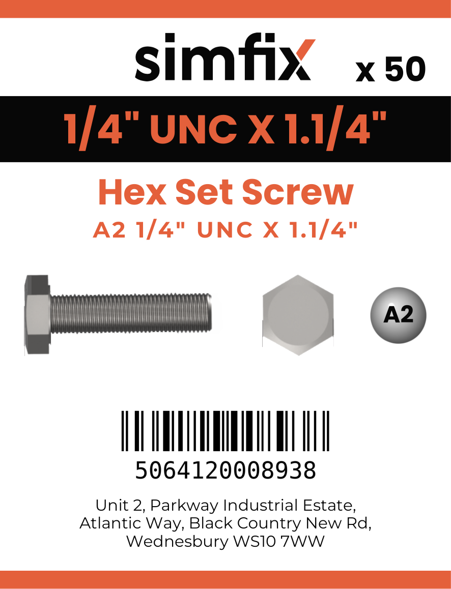 Simfix product label - 933UA214032-T