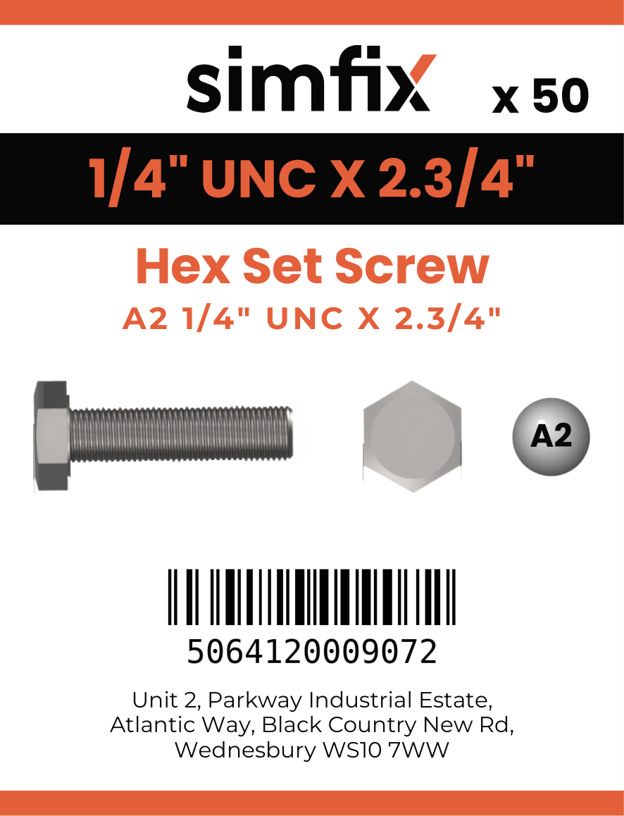 Simfix product label - 933UA214070-T