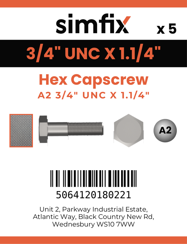 Simfix product label - 933UA234032-D