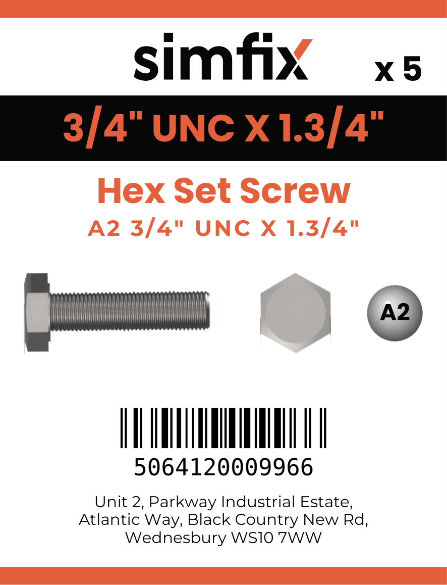 Simfix product label - 933UA234044-D