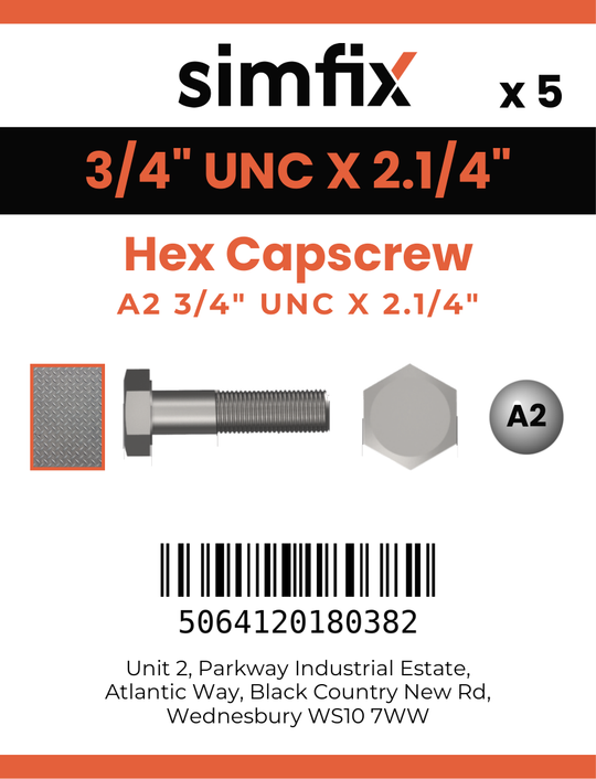 Simfix product label - 933UA234057-D