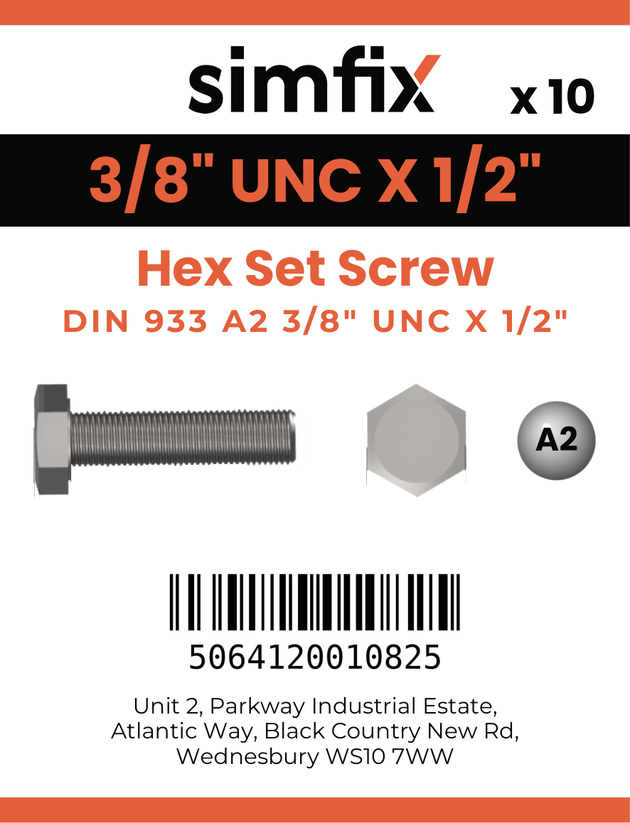 Simfix product label - 933UA238013-D