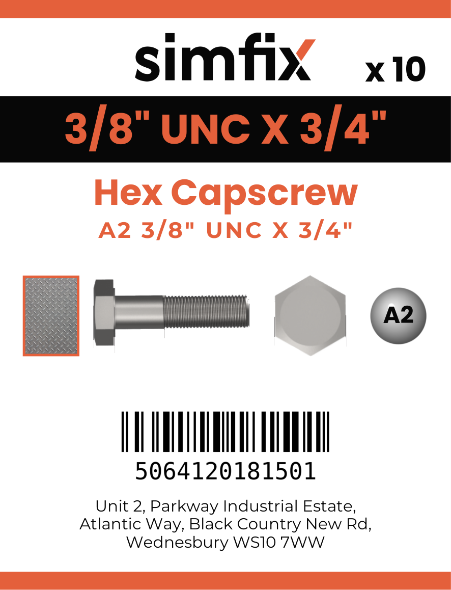 Simfix product label - 933UA238019-D