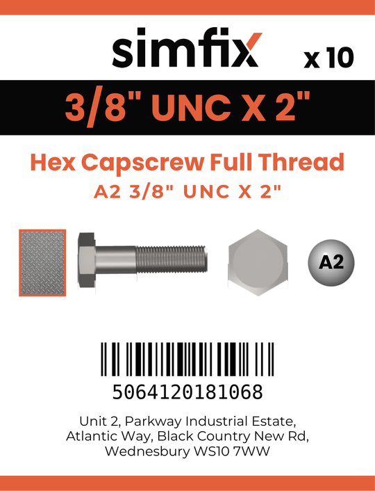 Simfix product label - 933UA238050-D