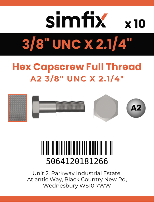 Simfix product label - 933UA238057-D