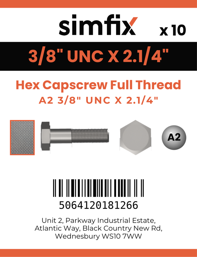 Simfix product label - 933UA238057-D