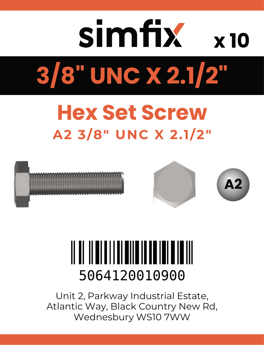 Simfix product label - 933UA238064-D