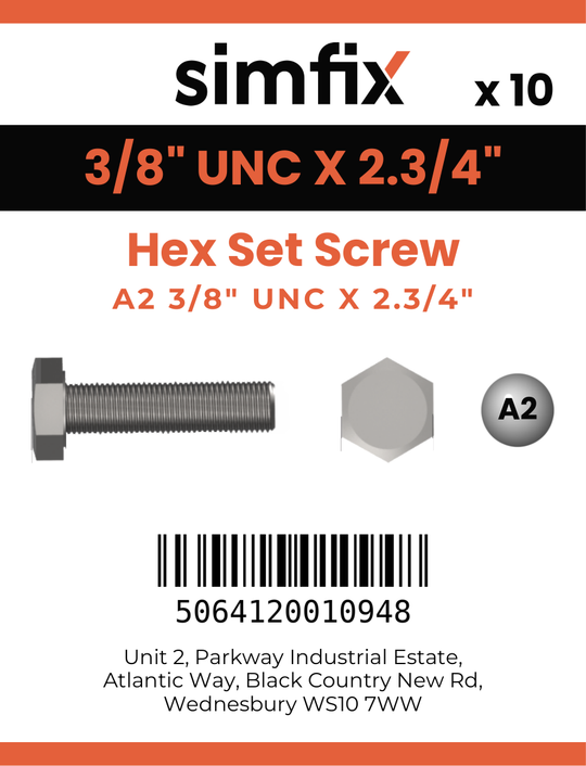 Simfix product label - 933UA238070-D