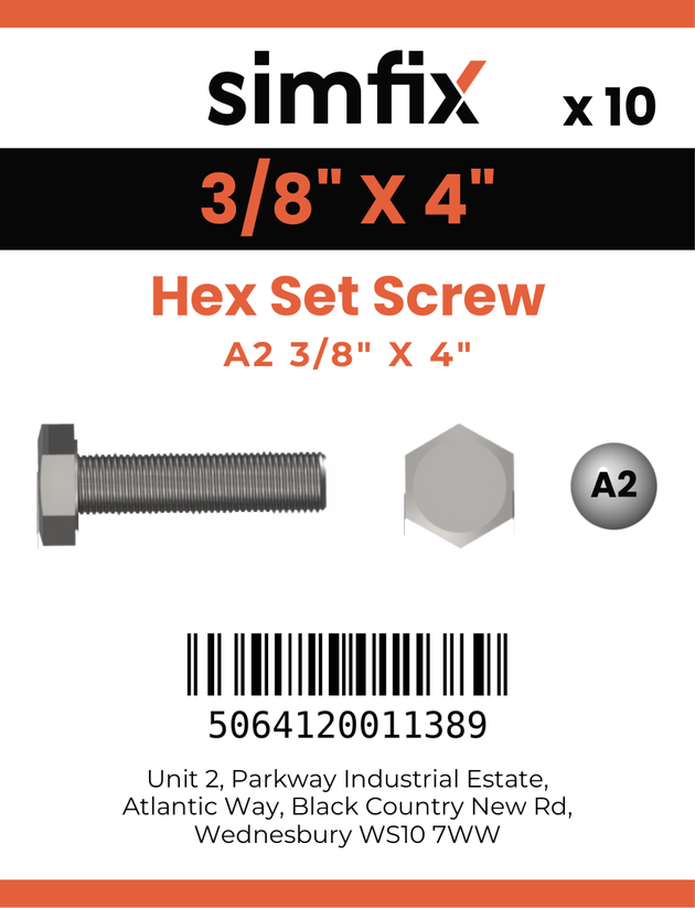 Simfix product label - 933UA238102-D