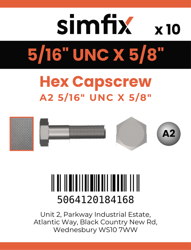 Simfix product label - 933UA2516016-D