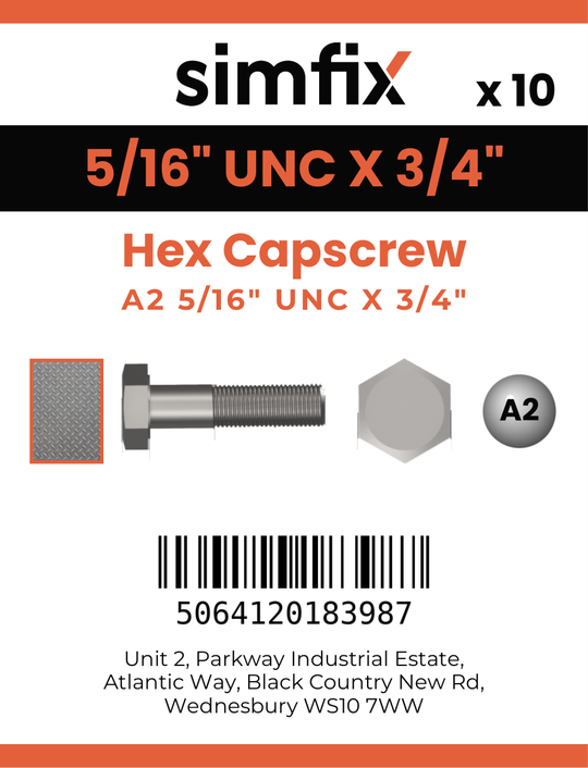 Simfix product label - 933UA2516019-D