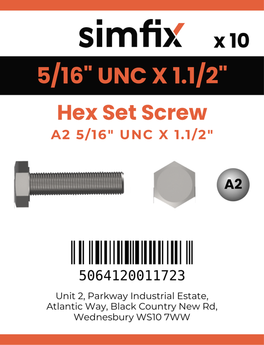 Simfix product label - 933UA2516038-D