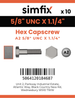 Simfix product label - 933UA258032-D