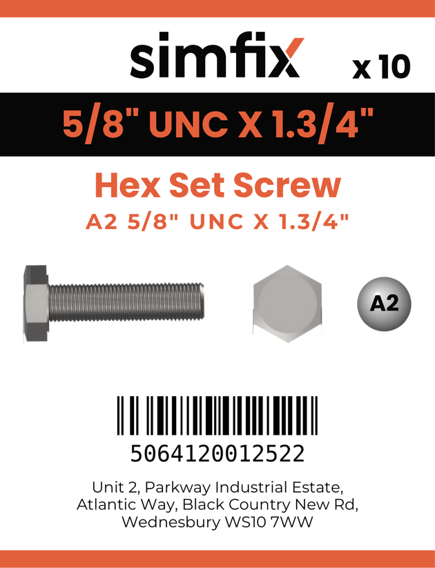 Simfix product label - 933UA258044-D