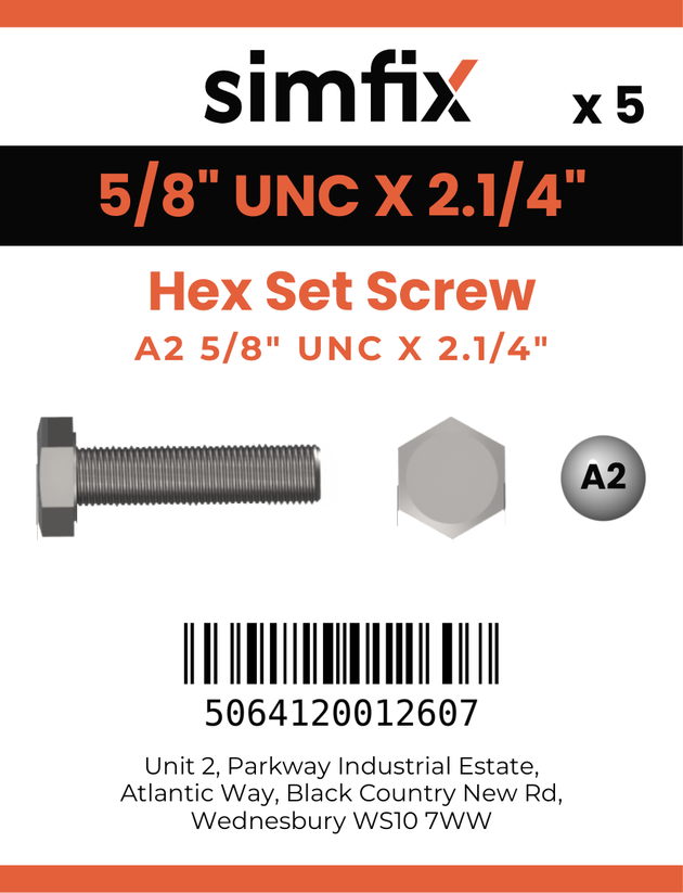Simfix product label - 933UA258057-D