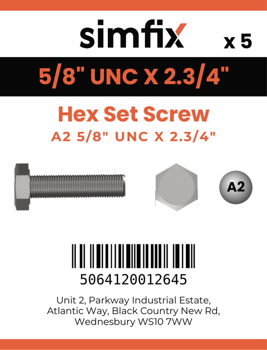Simfix product label - 933UA258070-D