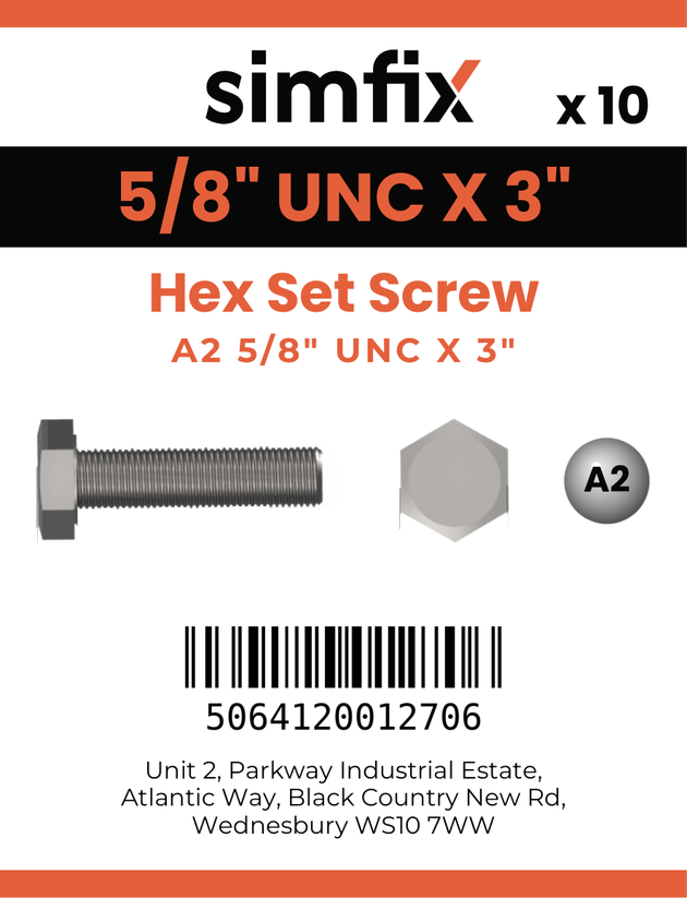 Simfix product label - 933UA258076-D