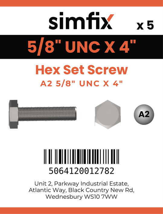 Simfix product label - 933UA258102-D