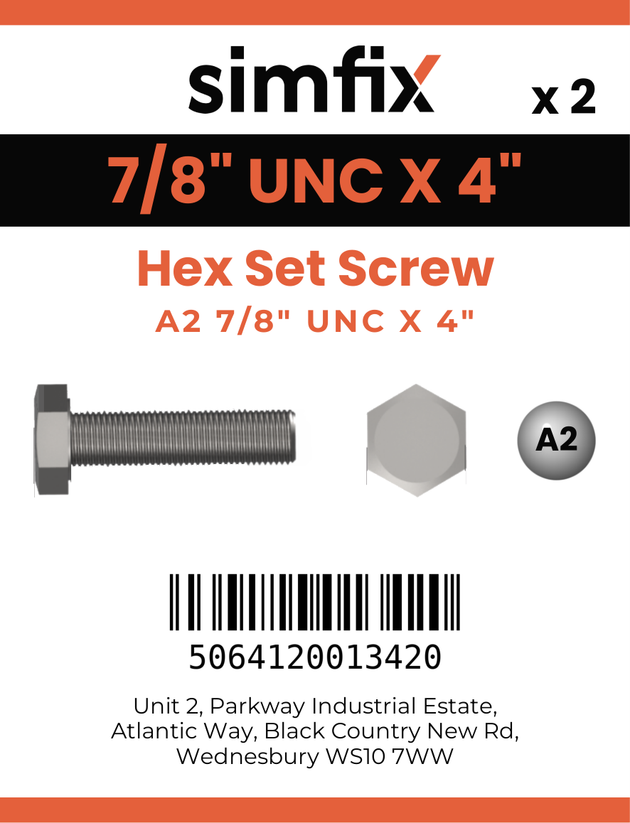 Simfix product label - 933UA278102-D