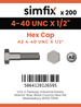 Simfix product label - 933UA2N04013-T
