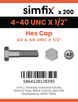 Simfix product label - 933UA2N04013-T