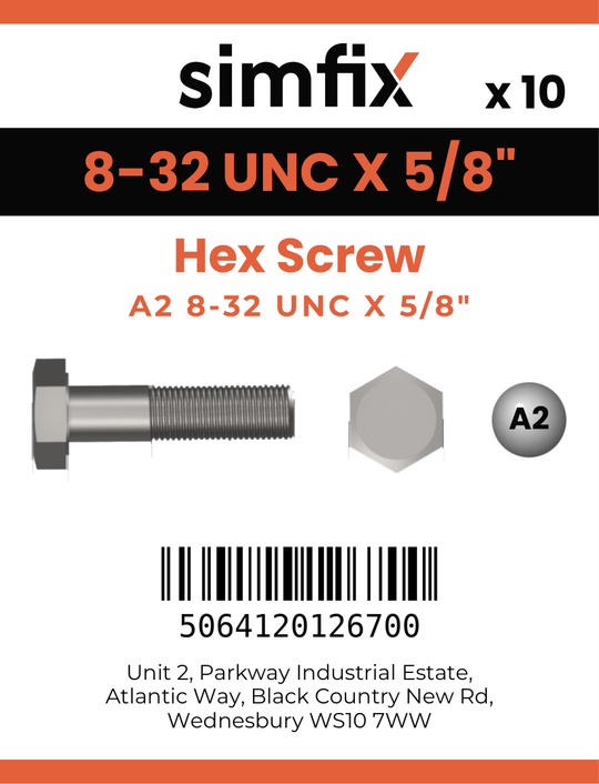 Simfix product label - 933UA2N08016-D