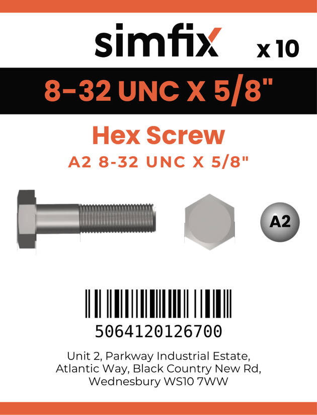 Simfix product label - 933UA2N08016-D