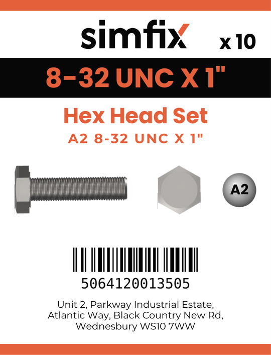 Simfix product label - 933UA2N08025-D