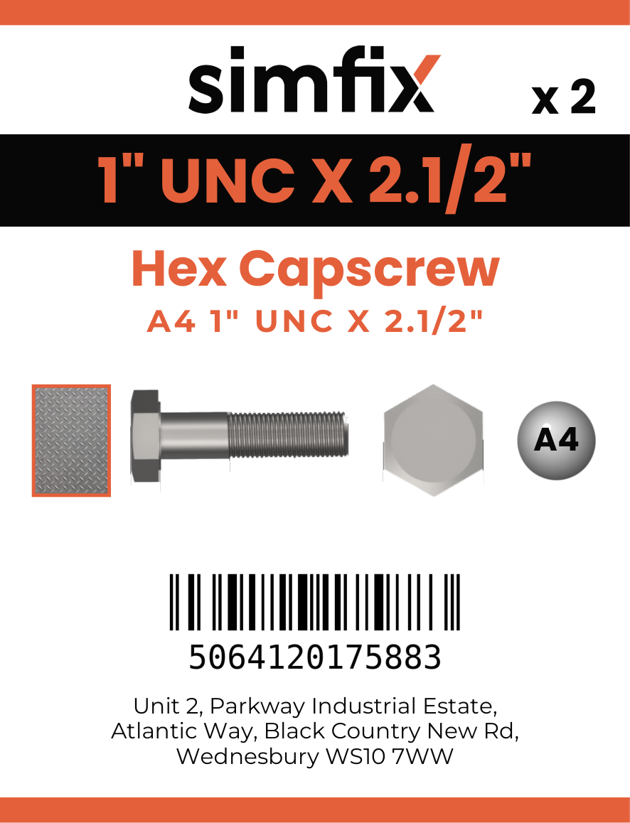 Simfix product label - 933UA4100064-D