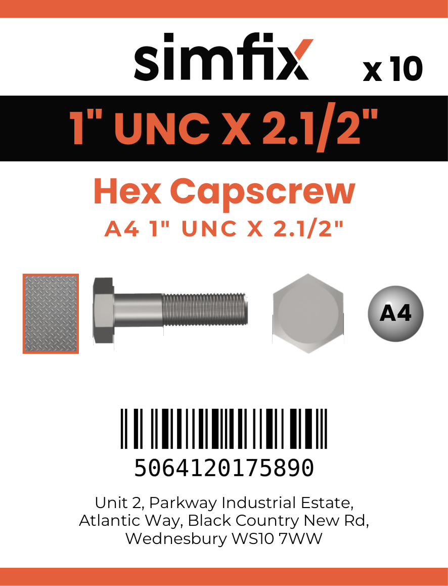Simfix product label - 933UA4100064-T