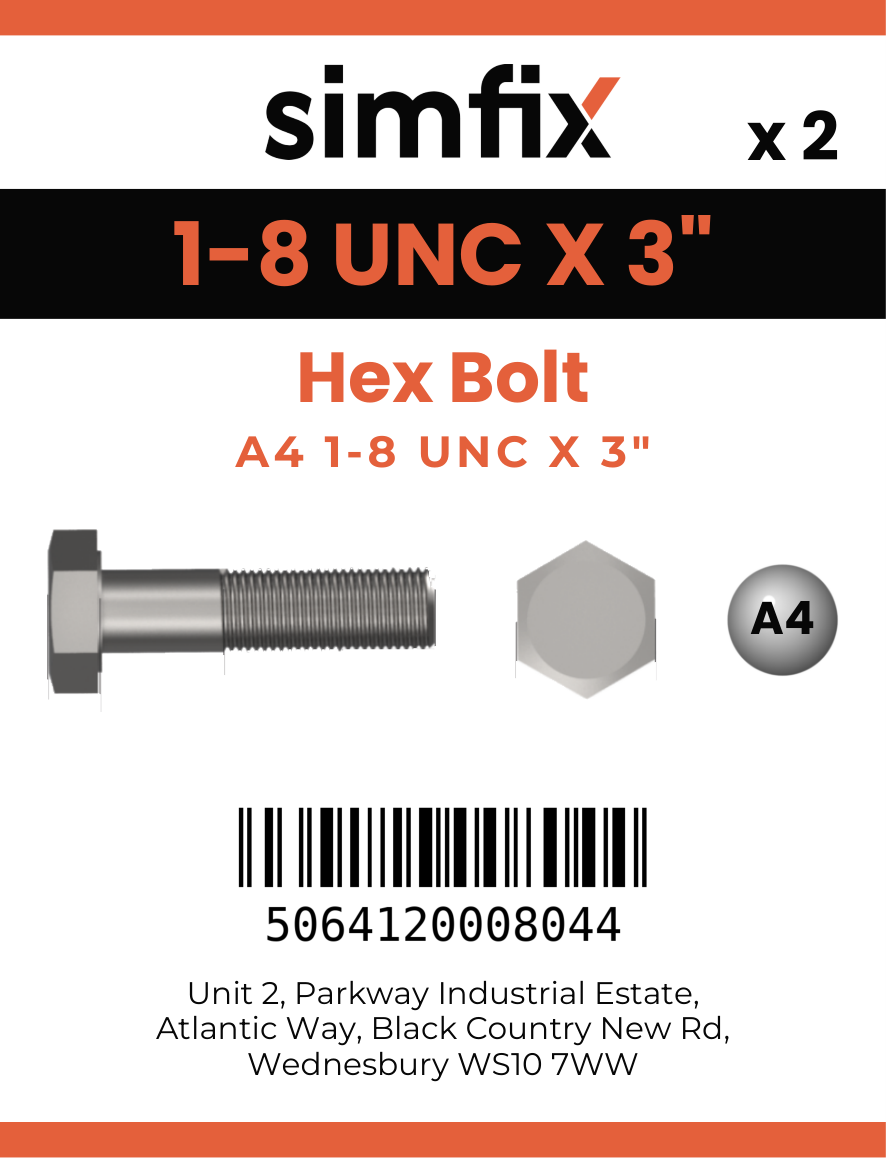 Simfix product label - 933UA4100076-D