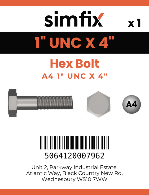 Simfix product label - 933UA4100102-D