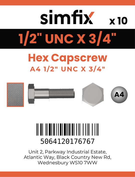 Simfix product label - 933UA412019-D