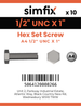 Simfix product label - 933UA412025-D