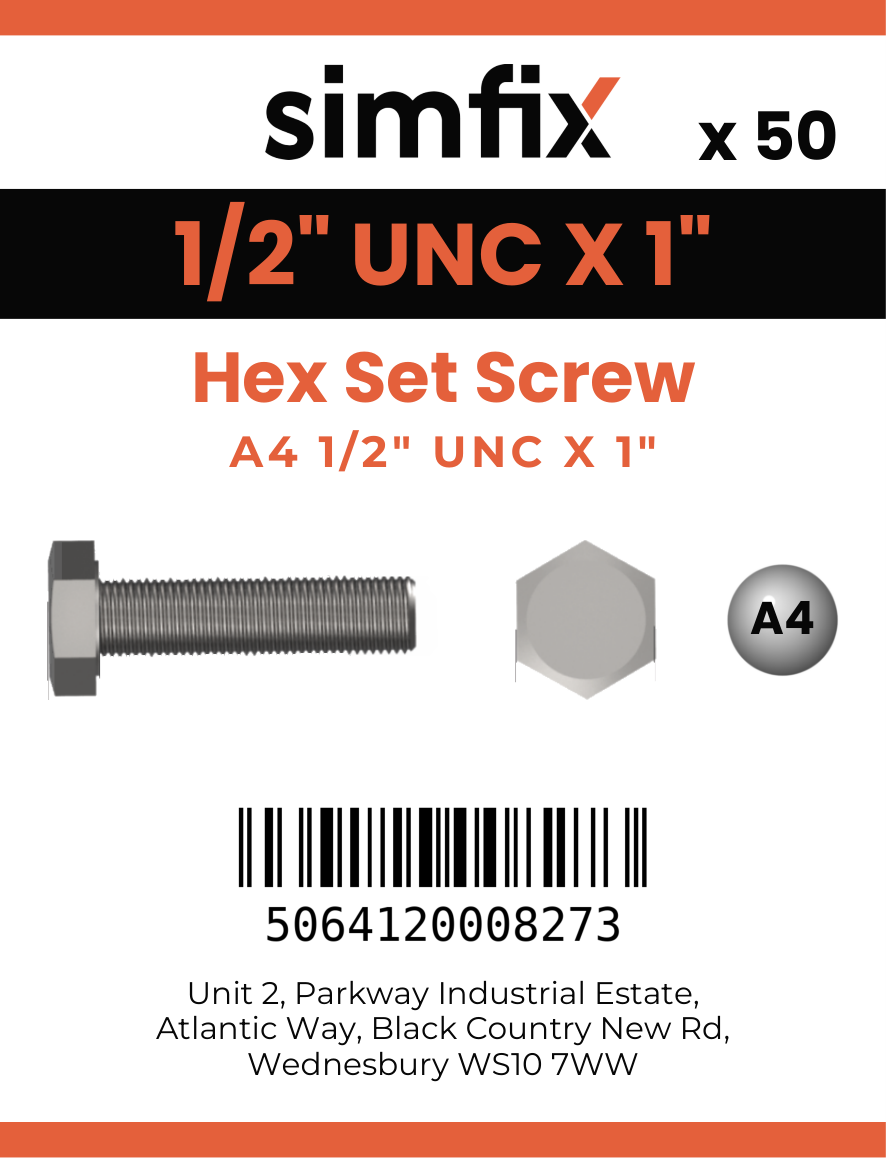 Simfix product label - 933UA412025-T