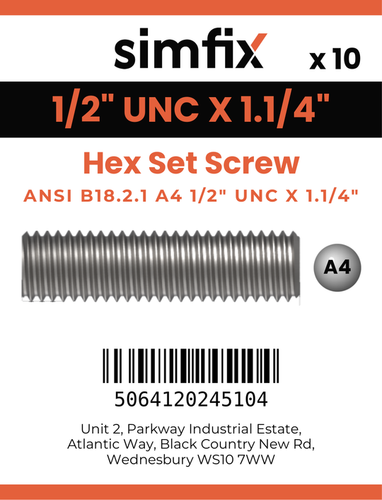 Simfix product label - 933UA412032-D