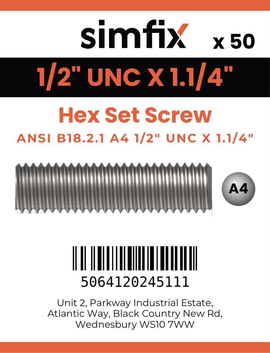 Simfix product label - 933UA412032-T