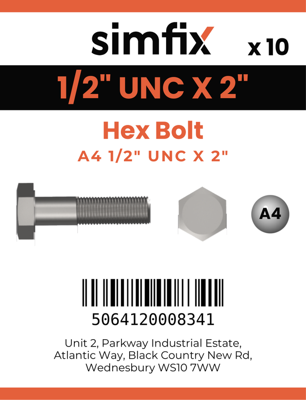 Simfix product label - 933UA412051-D