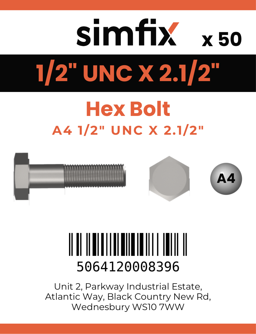 Simfix product label - 933UA412064-T