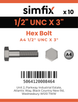 Simfix product label - 933UA412076-D