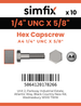 Simfix product label - 933UA414016-D